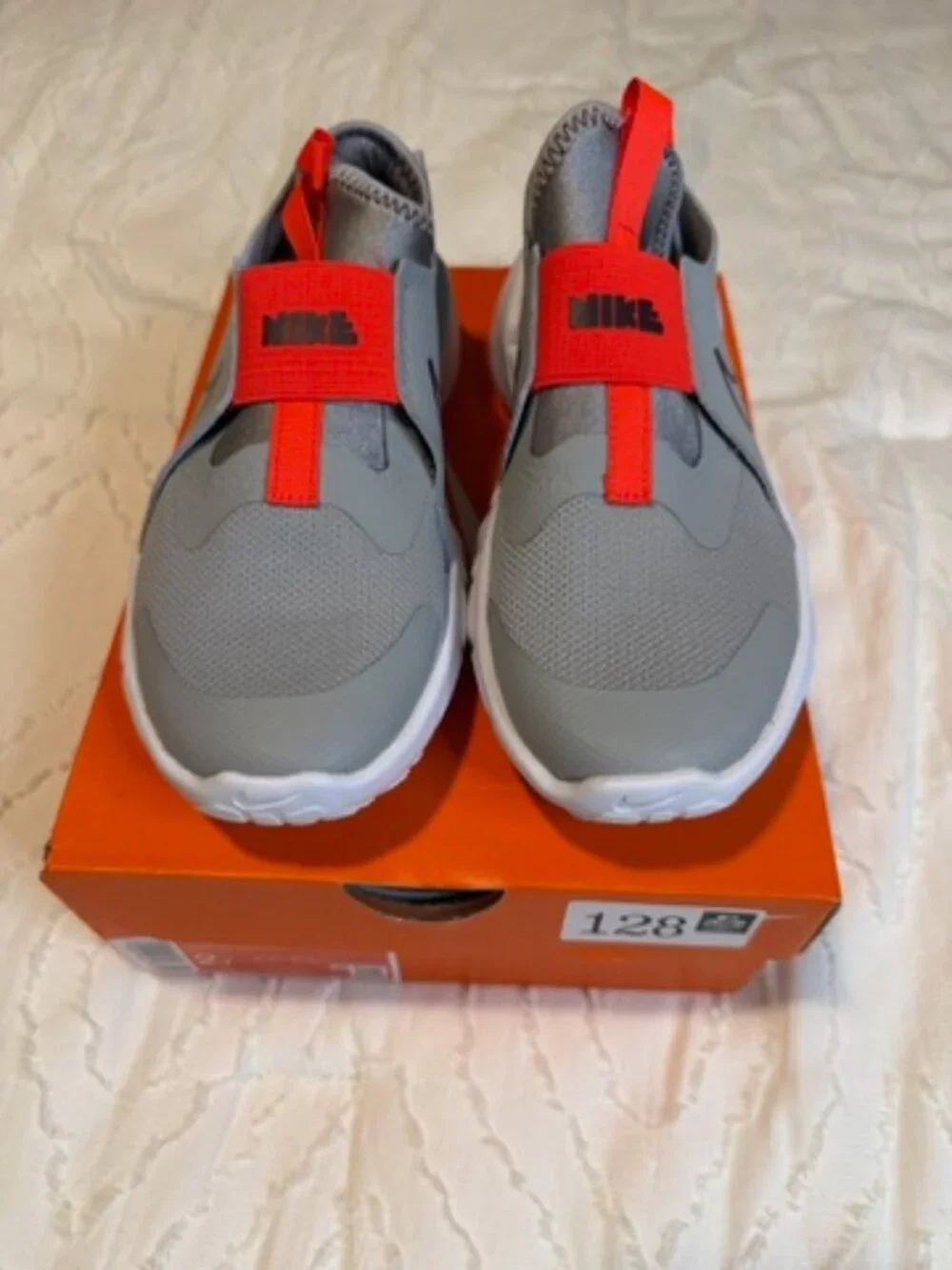 Youth size 2Y Brand New In The Box Color Lt Smoke Grey/Team Red-White